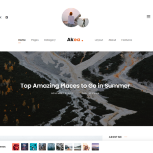 Akea - Minimal Blog Template